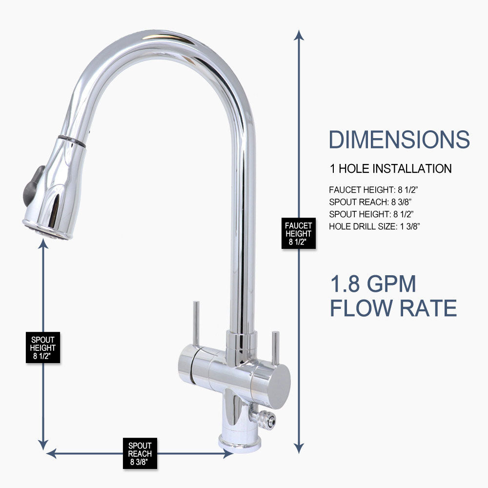 IonKitchen Faucet (Polished Chrome)